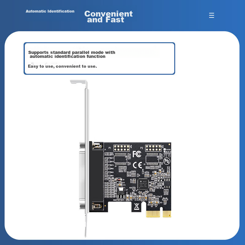 EB-LINK PCI-E Parallel Port Card, DB25 Printer 1284 Expansion Card, Industrial C...