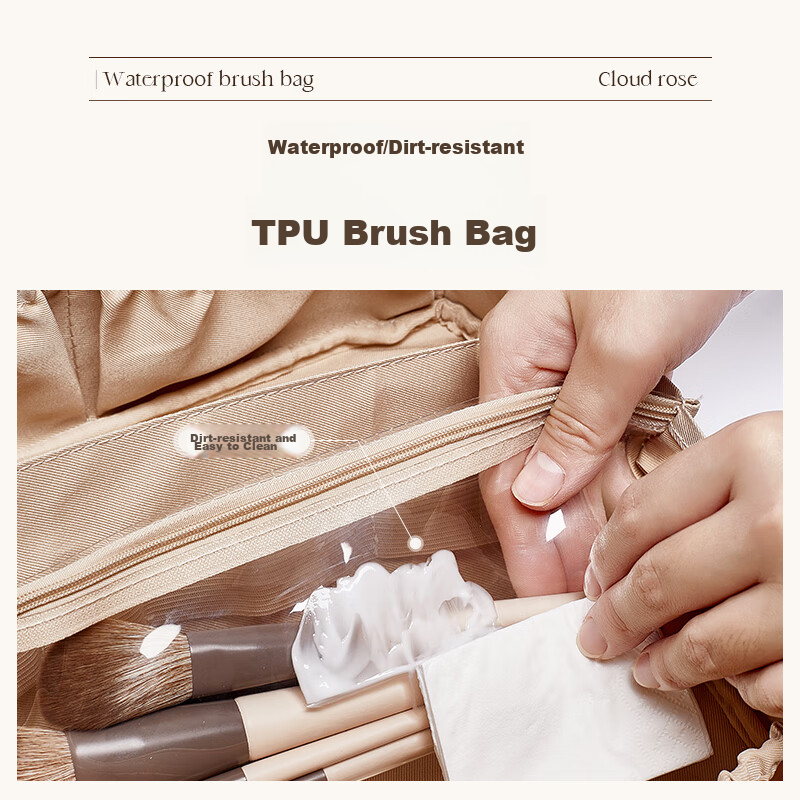 EACHY Large Capacity Portable Makeup Bag for Women, High-End Instagram-Style Tra...