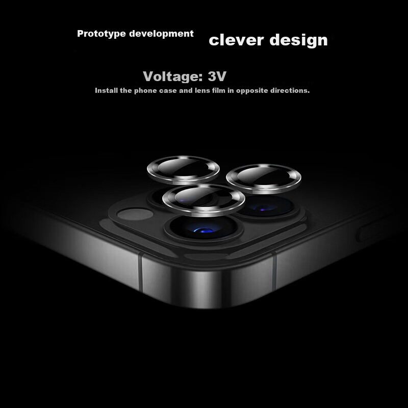 ESCASE IPhone 13 Pro Max/13 Pro Camera Lens Protector, Metal Rear Camera Full Co...