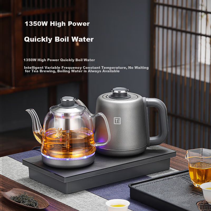 FUNORK Pure Titanium Fully Automatic Water Heating Electric Kettle Tea Table Ket...