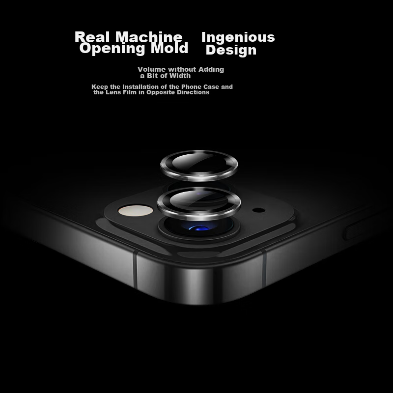 ESCASE IPhone 13/13mini Camera Lens Protector, IPhone 13/13mini Rear Camera Deta...