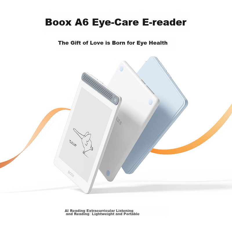 BOOX Wenshi A6 Premium Edition, 6-Inch E-Reader, E-Ink Screen Tablet, AI Voice C...