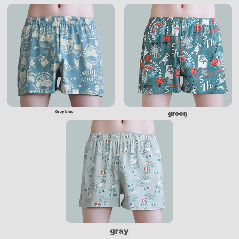 FitonTon Men's Underwear, Pure Cotton, Loose-Fitting Aladdin Pants, Comfortable...