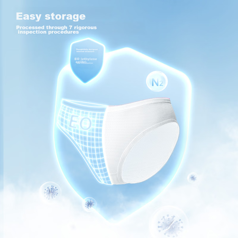 Freego Disposable Cotton Underwear for Travel And Postpartum Women, Portable 5 I...