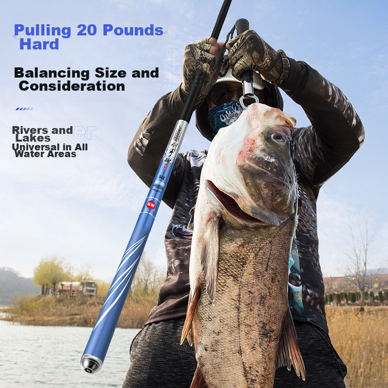 GW Guangwei Fishing Rod Jian Shou Hun, 3.9 Meters, 28 Sections, Platform Fishing...