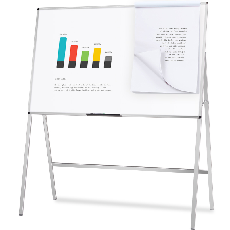 AUCS Auspicious 120*90cm Whiteboard Mobile Blackboard Stand-type Writing Board M...