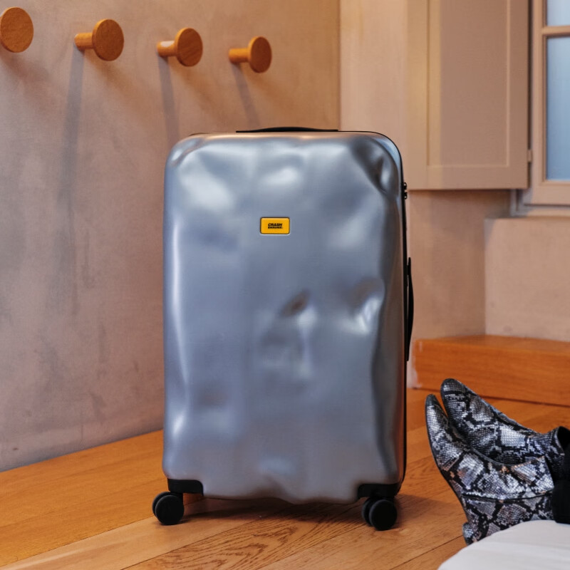 CRASH BAGGAGE Italian Embossed Suitcase, Travel Luggage, Carry-On Case, Trolley...