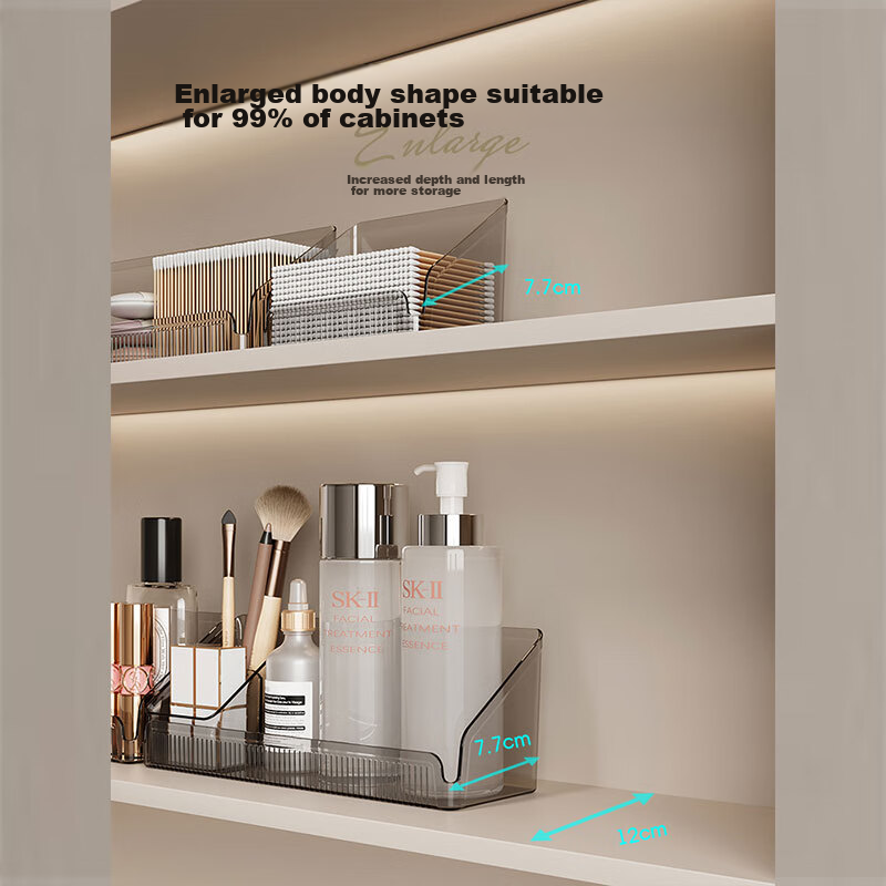 BDO Mirror Cabinet Storage Box, Desktop Cosmetics Lip Organizer, Bathroom Storag...