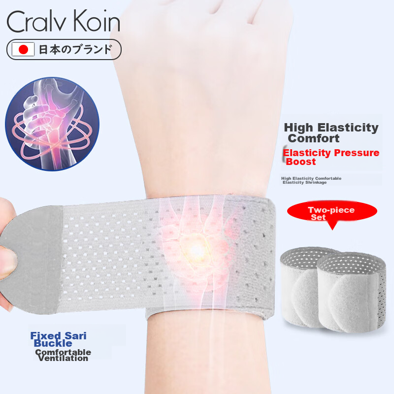 CRALVKOIN Japanese Brand Tendonitis Wrist Brace, TFCC Wrist Support, Anti-Sprain...