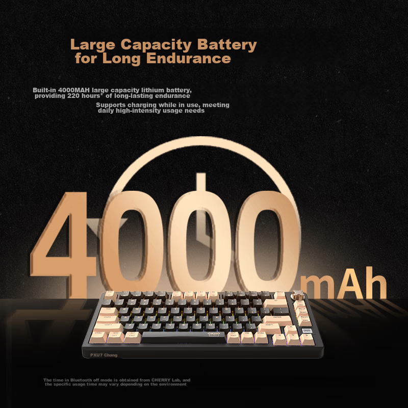 CHERRY Pixiu 75 Customizable Keyboard, Gasket 2.4G Bluetooth Tri-Mode Wireless R...