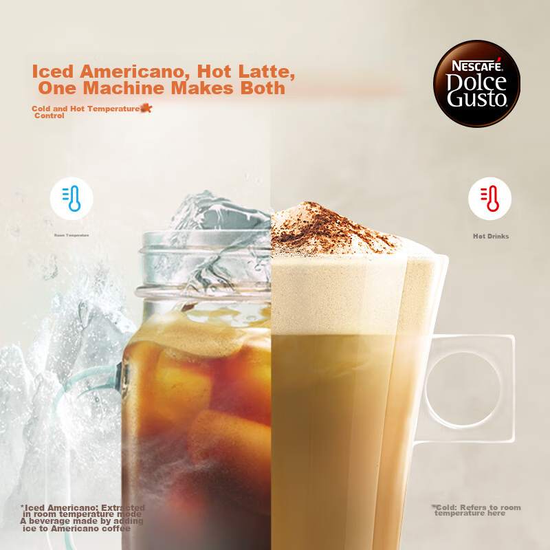 DOLCE GUSTO, Fully Automatic Capsule Coffee Machine, Lumio Cloud White, Home And...