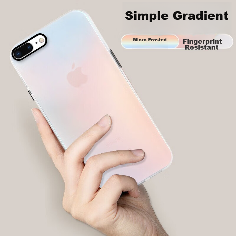 Baozou IPhone 8 Plus Case, IPhone 7 Plus Protective Cover, Silicone Soft Edge Si...