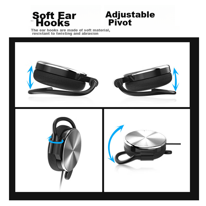 DIVO Wired Headset with 3.5mm Single Plug, Microphone, Office And Gaming Extende...