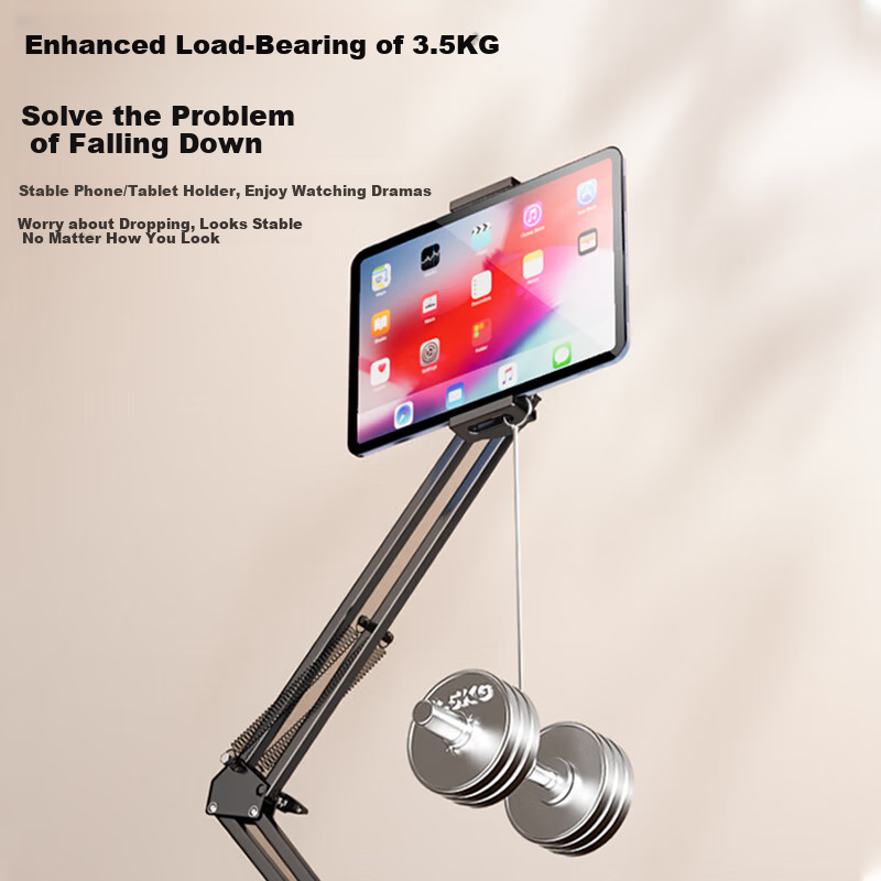 CangHua 【No Clamp Hidden】Tablet Stand Bedside Phone Holder iPad Bed Desktop La...