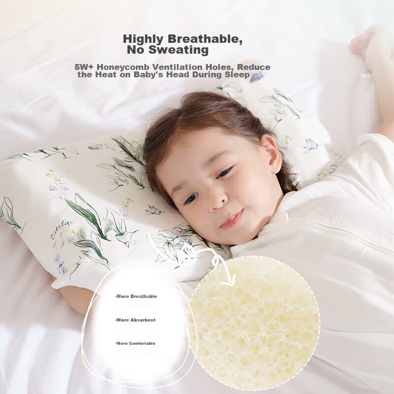 Cutelife Pillow for Children 3-6 Years Old, Kindergarten Sleep Aid, Nap Pillow,...