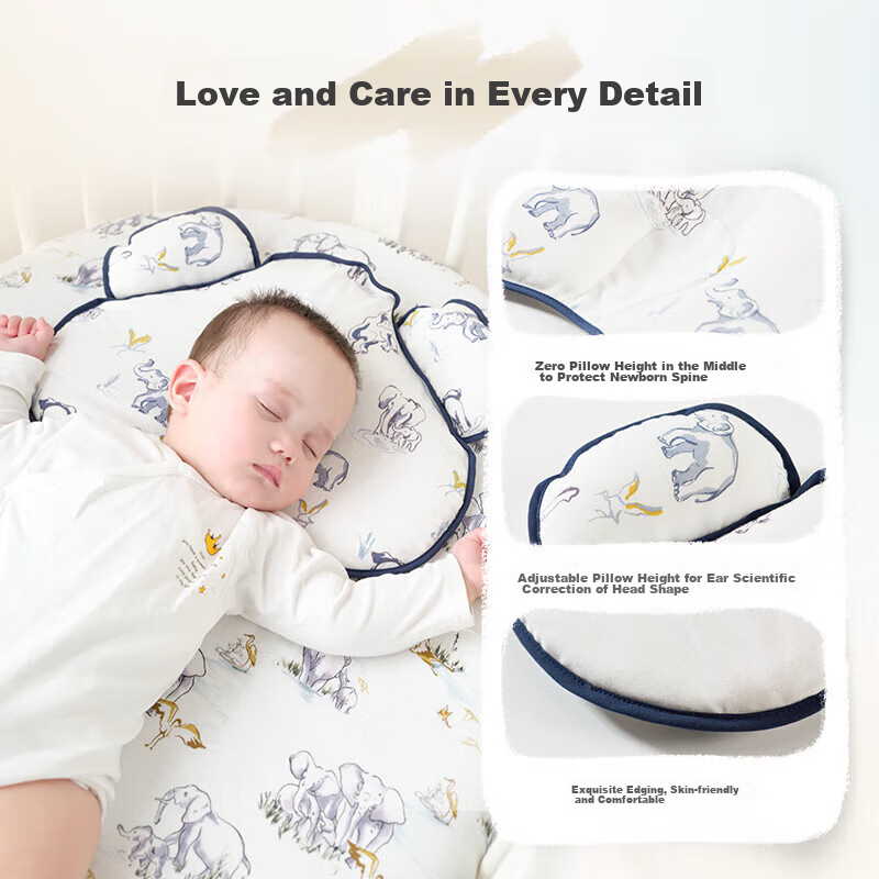 Cutelife Pillow for Children 3-6 Years Old, Kindergarten Sleep Aid, Nap Pillow,...