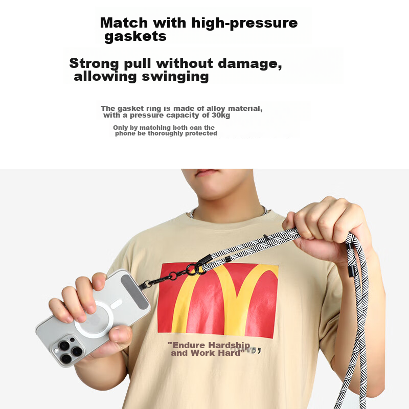 BZBC Phone Lanyard Neck Strap Crossbody Adjustable Stretchable Anti-lost Phone C...