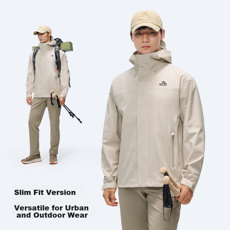 Pelliot Outdoor Single-Layer Hardshell Jacket for Men And Women, Waterproof Spri...