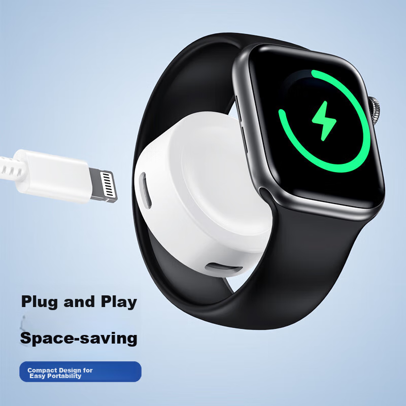 ESCASE Apple Watch Charger, IWatch Charging Dock, Lightning+type-C Dual Interfac...