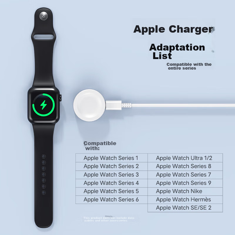 ESCASE Apple Watch Charger, IWatch Charging Dock, Lightning+type-C Dual Interfac...