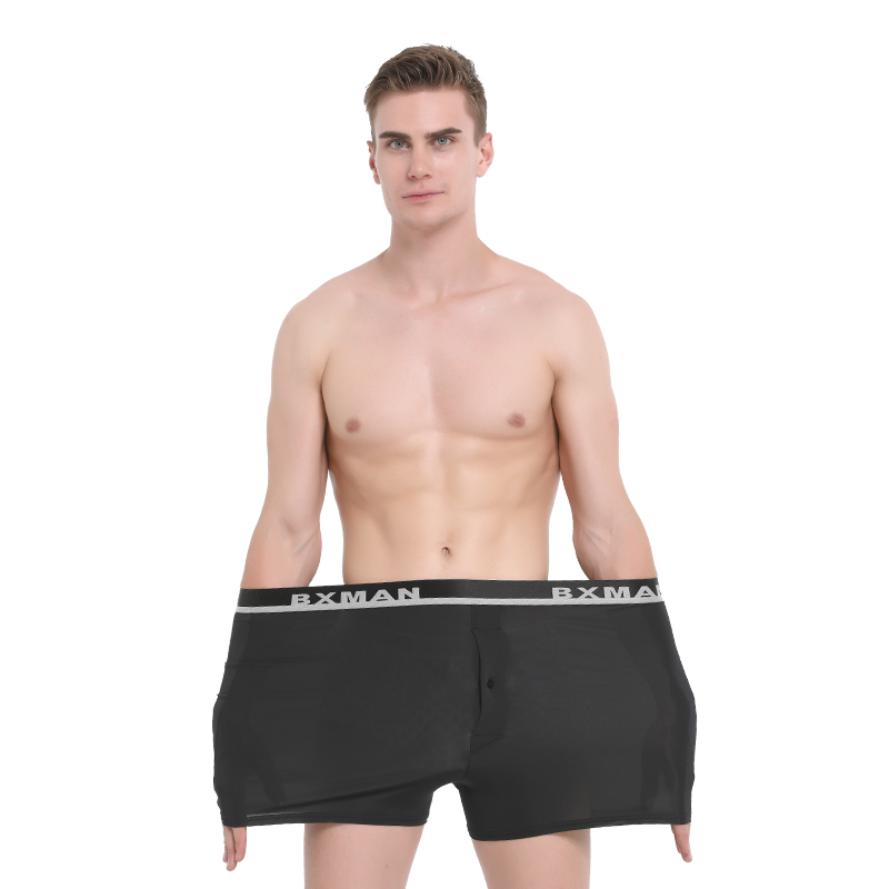 BXMAN Aruotou Quick-Dry Loose Underwear for Men, Boxer Briefs, Ultra-Elastic, Ic...