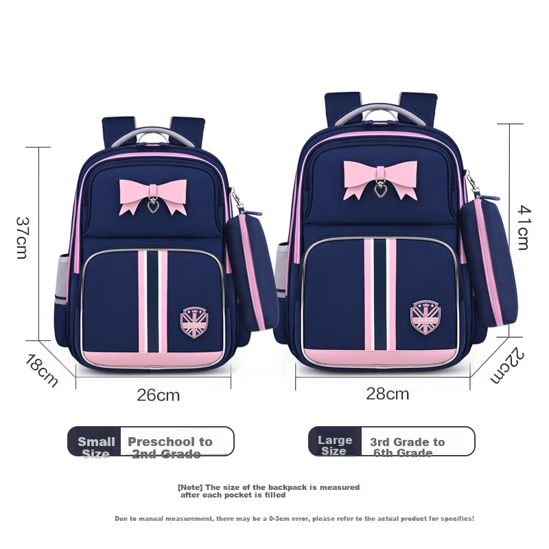 Edison Elementary School Backpack with Spine and Waist Protection, Anti-fall Pri...