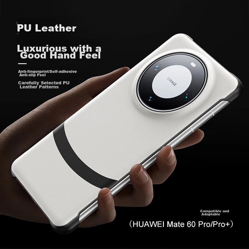 ESCASE Magnetic Genuine Leather Protective Case for Huawei Mate60 Pro And Mate60...