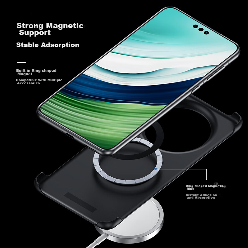 ESCASE Magnetic Genuine Leather Protective Case for Huawei Mate60 Pro And Mate60...