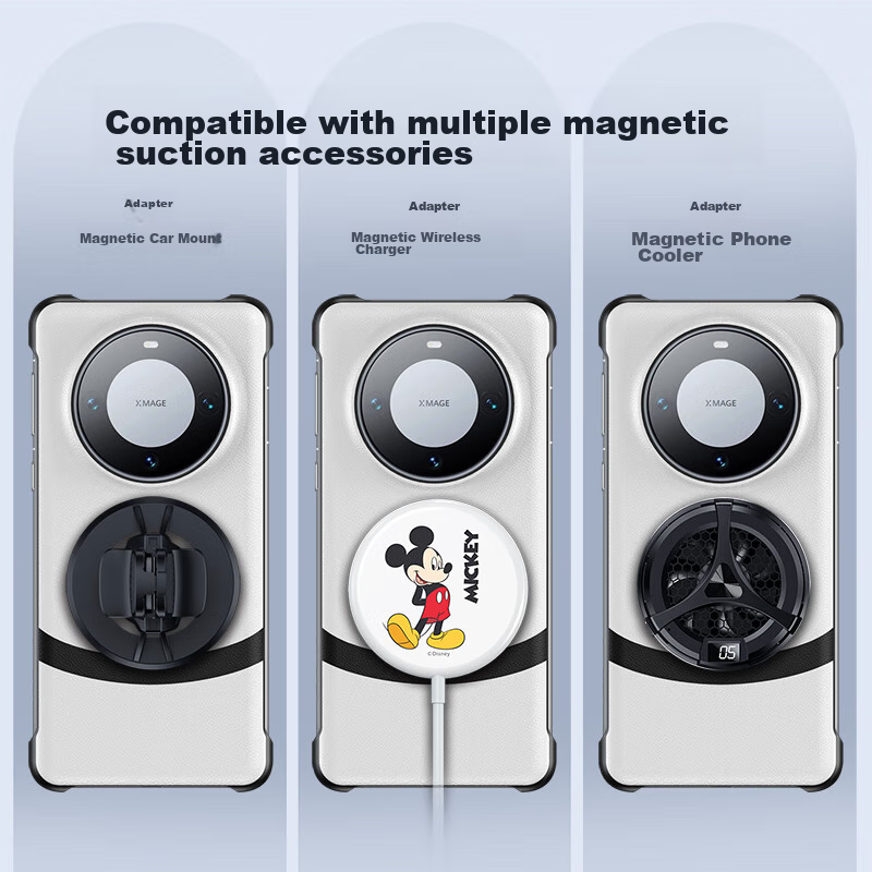 ESCASE Magnetic Genuine Leather Protective Case for Huawei Mate60 Pro And Mate60...