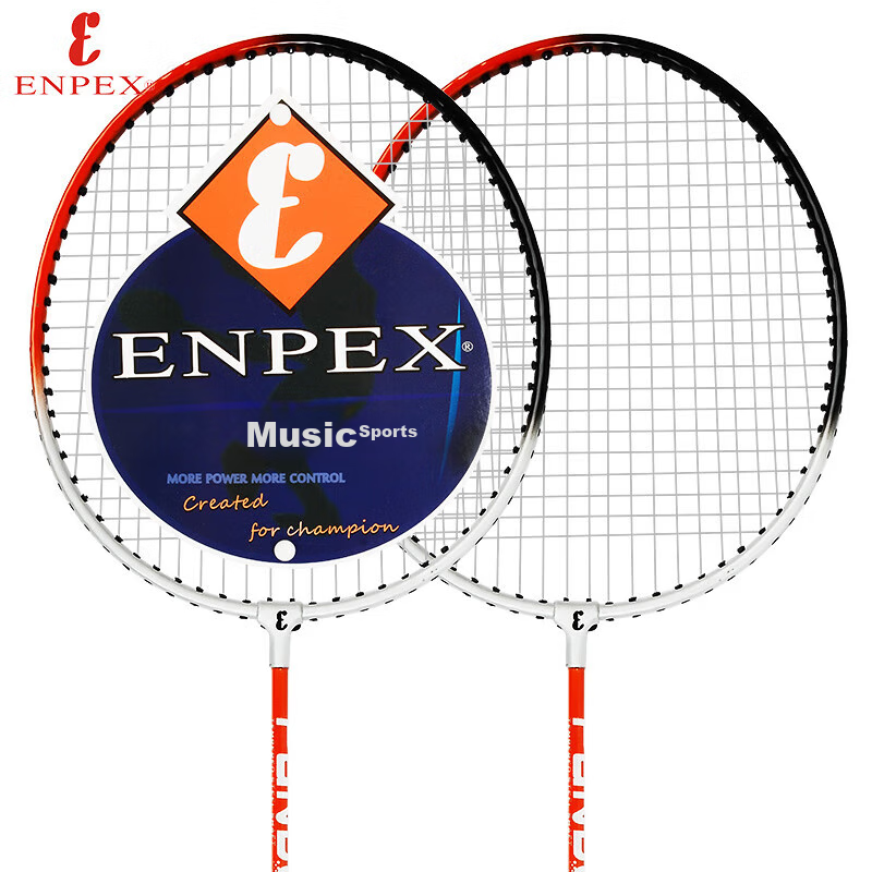 ENPEX Badminton Racket Set for Couples, S280 Model, Random Color, Includes 3 Shu...
