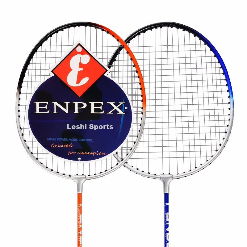 ENPEX Badminton Racket Set for Couples, S280 Model, Random Color, Includes 3 Shu...