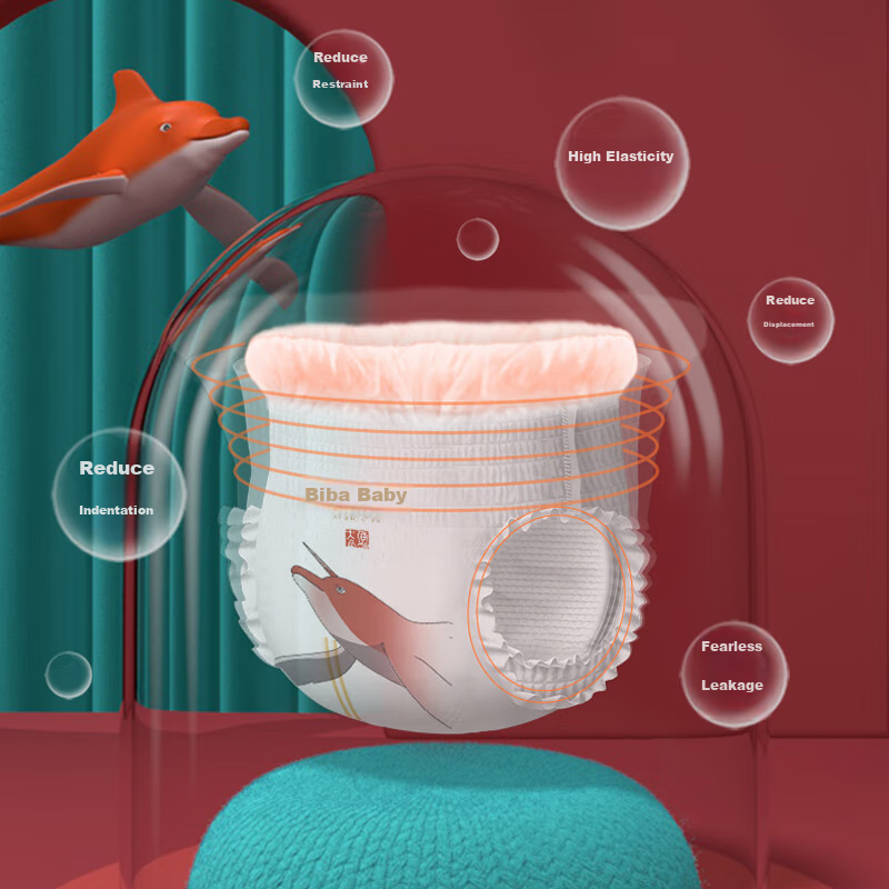 Bibababy [Brand Direct Supply, Safe Quality] Big Fish & Begonia Pull-Up Diapers...