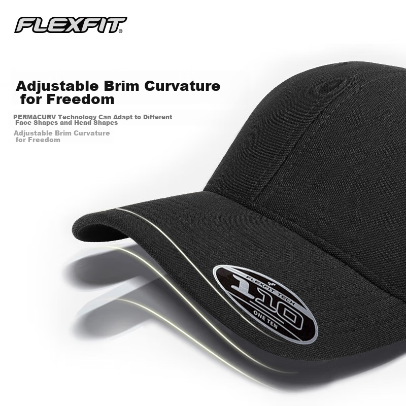 FLEXFIT110 Series Men's Sports Elastic Baseball Cap, Outdoor Sun Protection, Bre...