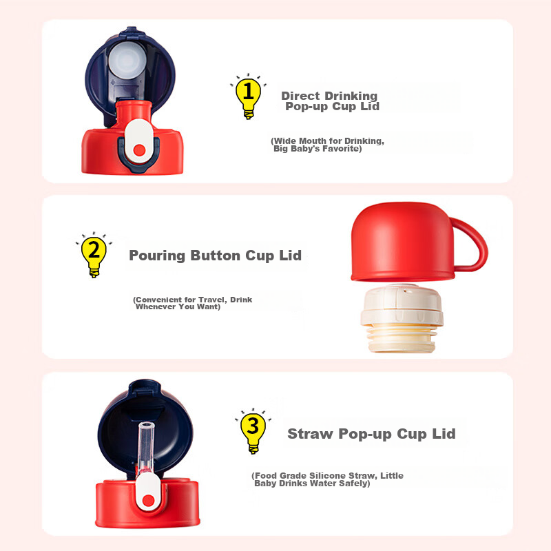 FGA Fuguang Children's Insulated Cup, 316 Stainless Steel, for Boys And Girls, S...