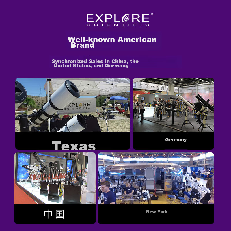 EXPLORE SCIENTIFIC 80500 Astronomical Telescope, Large Aperture, High Magnificat...