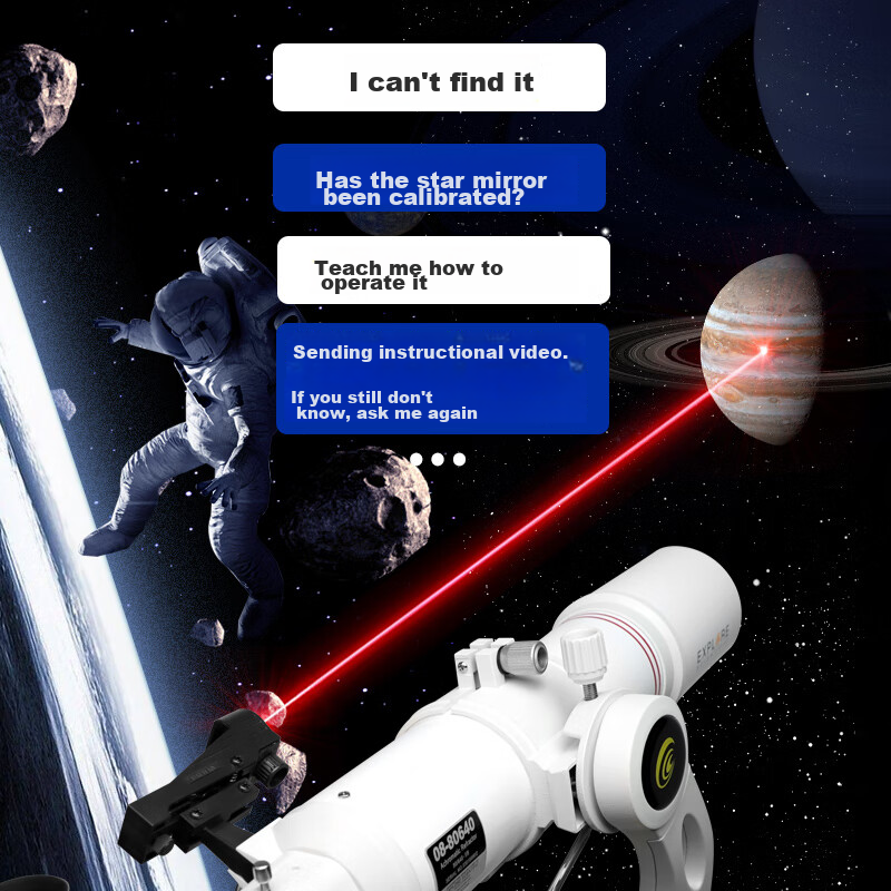 EXPLORE SCIENTIFIC 80640 Astronomical Telescope, Professional Deep Space Stargaz...