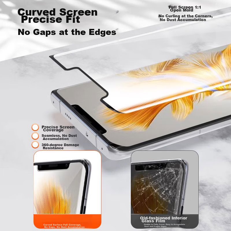 EDDGA [1-Second Application] Tempered Glass Screen Protector for Huawei Mate 50...