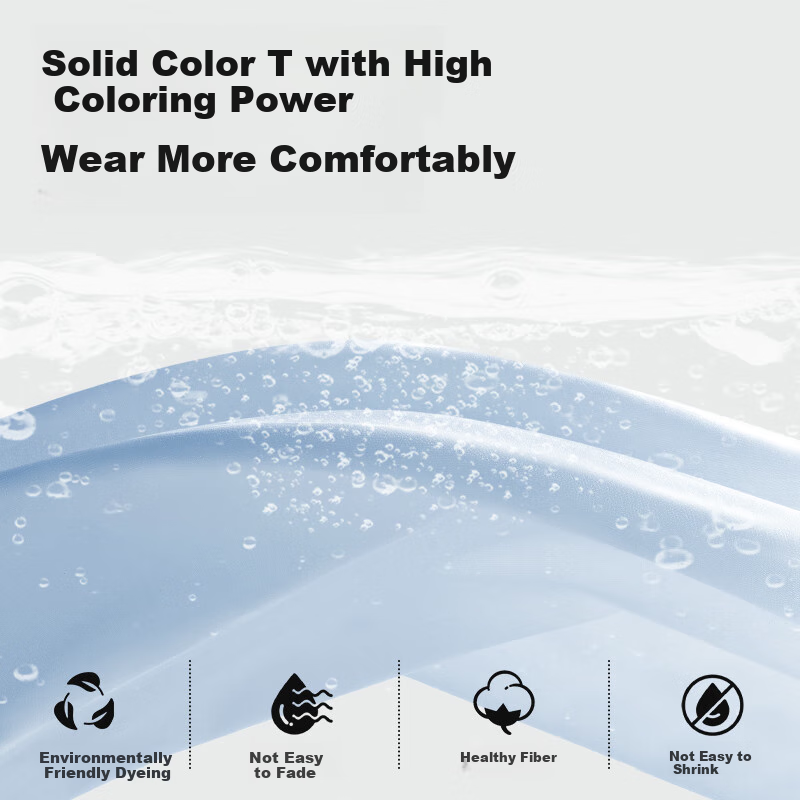 GENIOLAMODE Men's Cotton Breathable Summer Casual Simple All-Match Round Neck Yo...