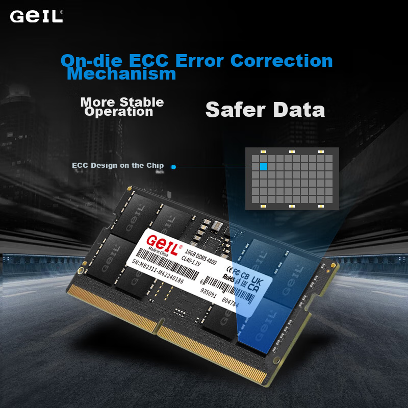 GEIL 16GB DDR5-5600 Laptop Memory Module, Millennium Series