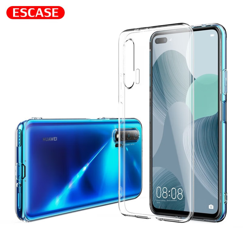 ESCASE Huawei Nova 6 Phone Case, Full Protection Shockproof Soft Shell, Silicone...