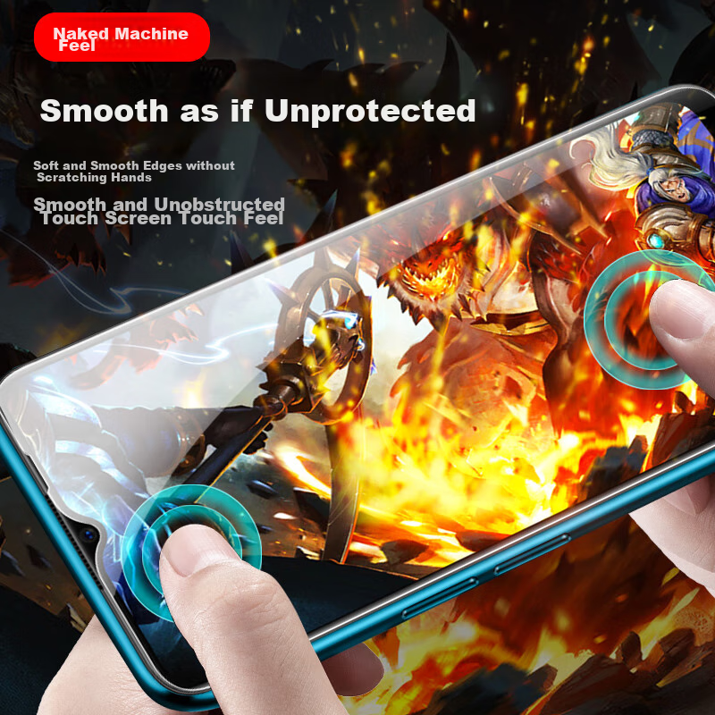 Freeson Tempered Glass Screen Protector for Honor Play 20/Play 5T/OPPO A55/iQOO...