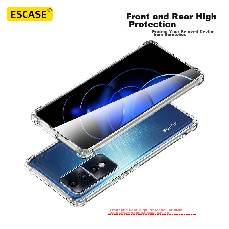 ESCASE Honor 80GT Phone Case, Shockproof Protective Cover, TPU Full Coverage Air...