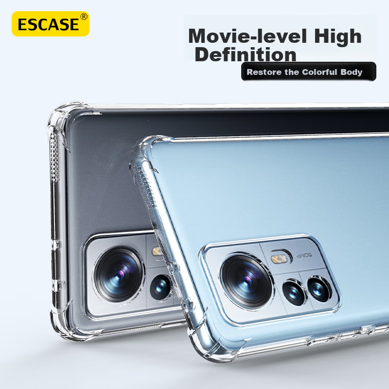 ESCASE Phone Case for Xiaomi 12S Pro, 12Pro Protective Cover, Full Protection Sh...
