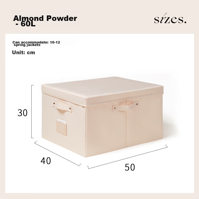 EACHY Clothes Storage Box, Fabric Household Quilt Clothing Storage Box, Foldable...