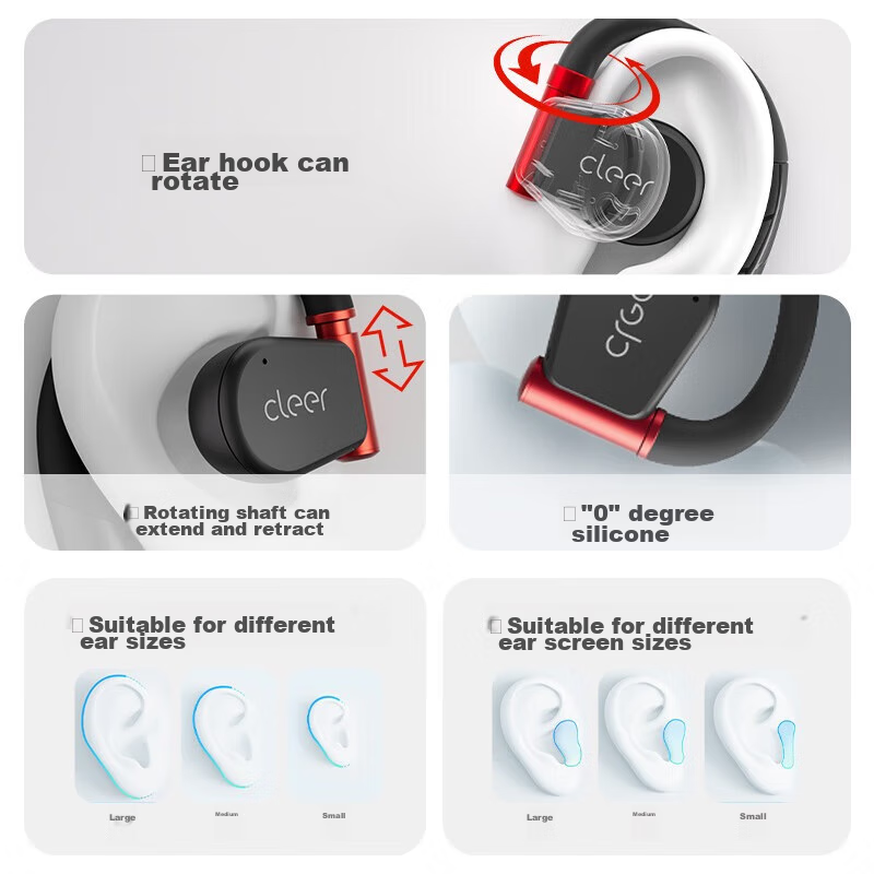 cleerARC3 Noise-Cancelling Version, Non-In Open-Ear Headphones, Gold List Hangin...