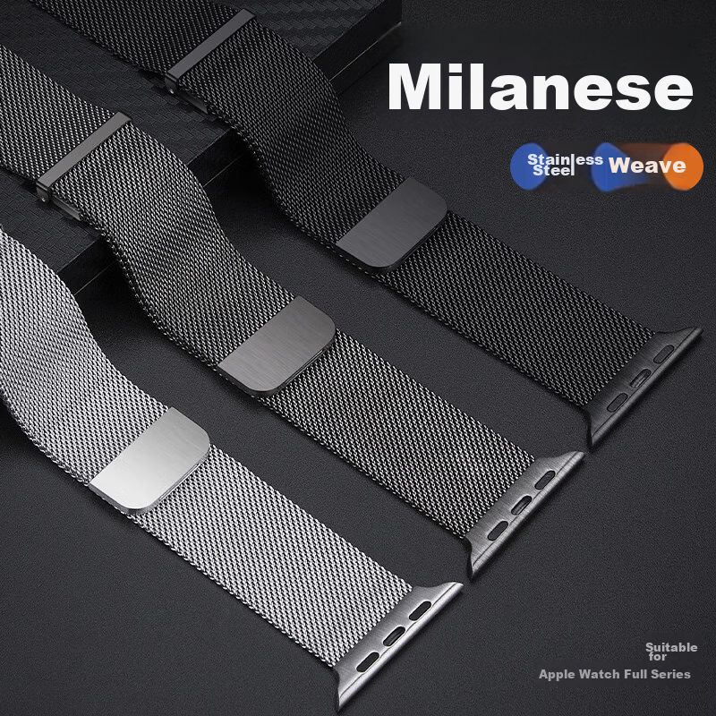 BHO Apple Watch Band Compatible with Apple Watch S10/S9/SE/Ultra2, Milanese Loop...