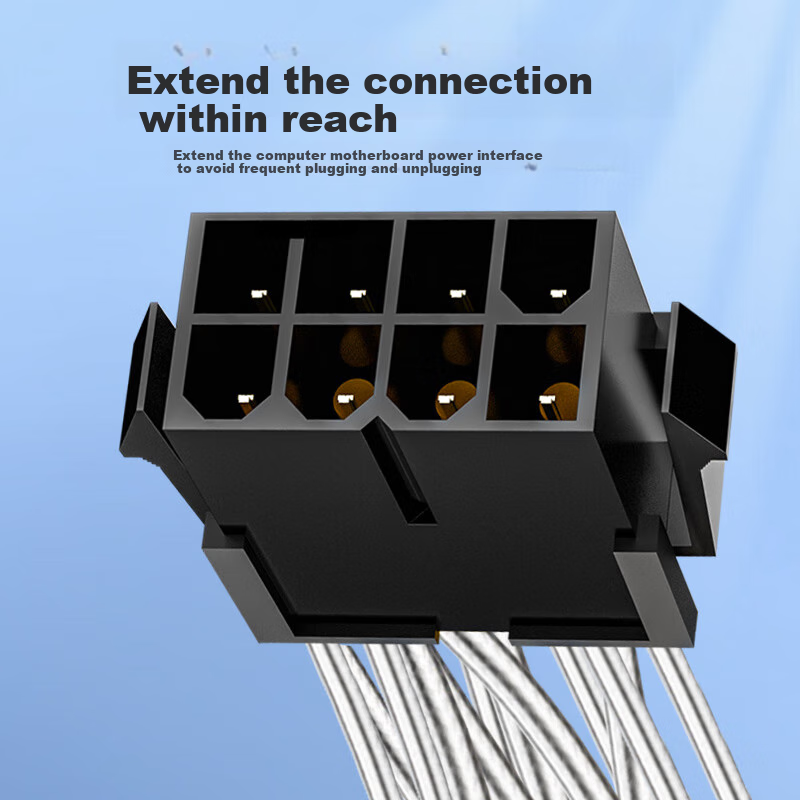 BURLEFRAN Graphics Card Power Cable Desktop Computer Case 8Pin to Dual 8Pin (2+6...