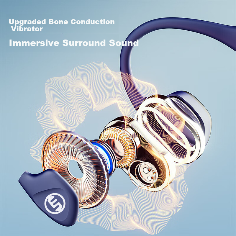 ESSONIO Italian Brand ESS-911 Dual-Spelling Limited Edition Bone Conduction Blue...