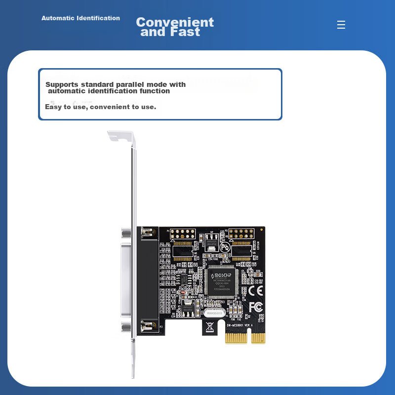 EB-LINK Industrial-Grade PCI-E Parallel Port Card, PCIE to LPT Printer DB25 Pin...