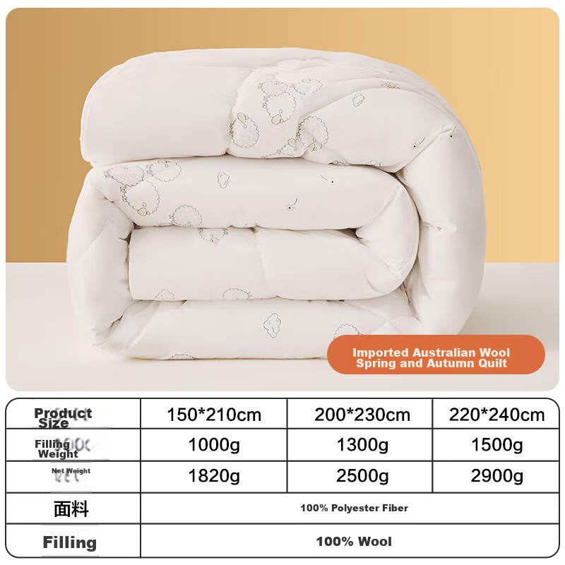BEYOND Home Textile Mulberry Class A Antibacterial 100% Australian Imported Wool...